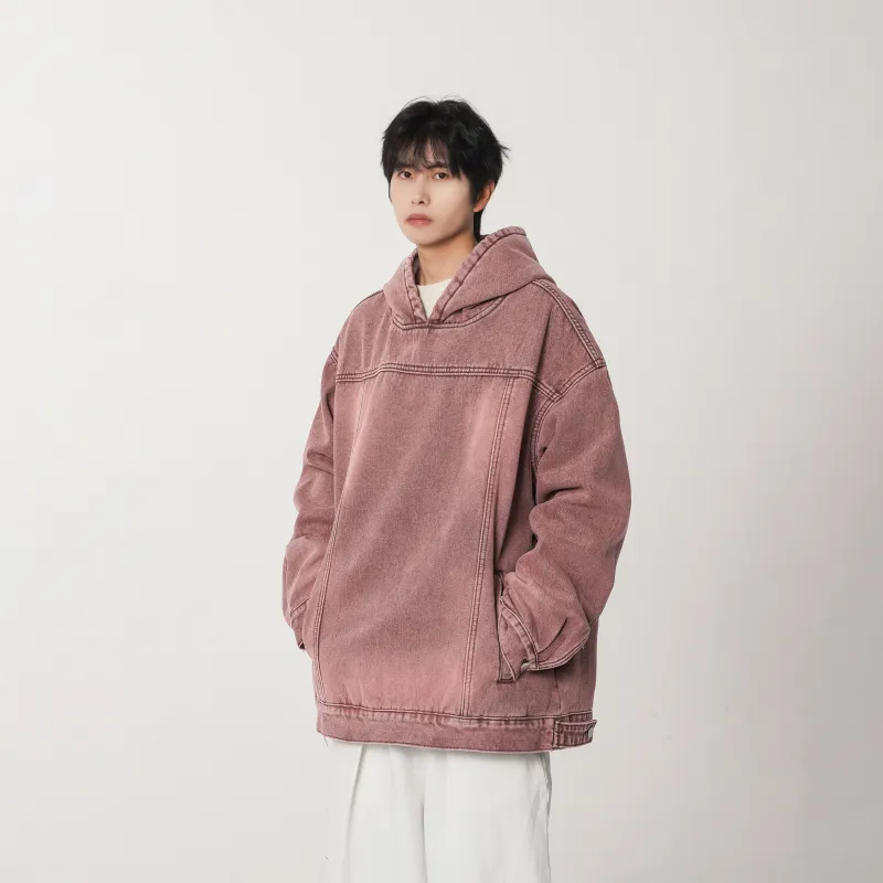 JCUI Denim Jacket Unisex Indigo Purple-17