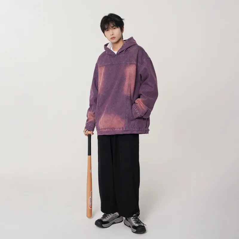 JCUI Denim Jacket Unisex Indigo Purple-6