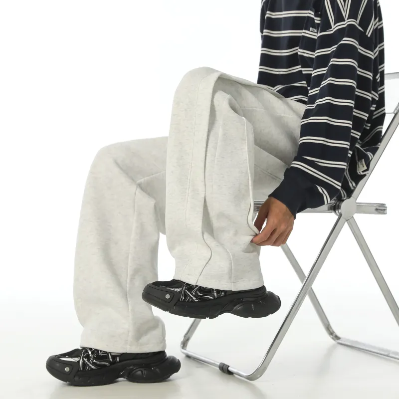 JCUI Casual Pants Unisex Apricot-11