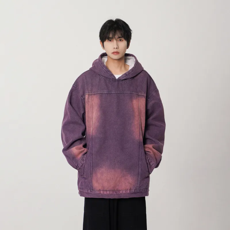 JCUI Denim Jacket Unisex Indigo Purple-3