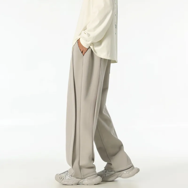 JCUI Casual Pants Unisex Apricot-17
