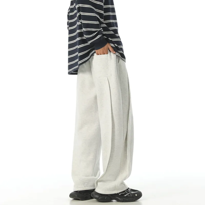 JCUI Casual Pants Unisex Apricot-12