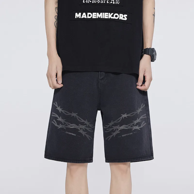 JCUI Denim Shorts Unisex-17