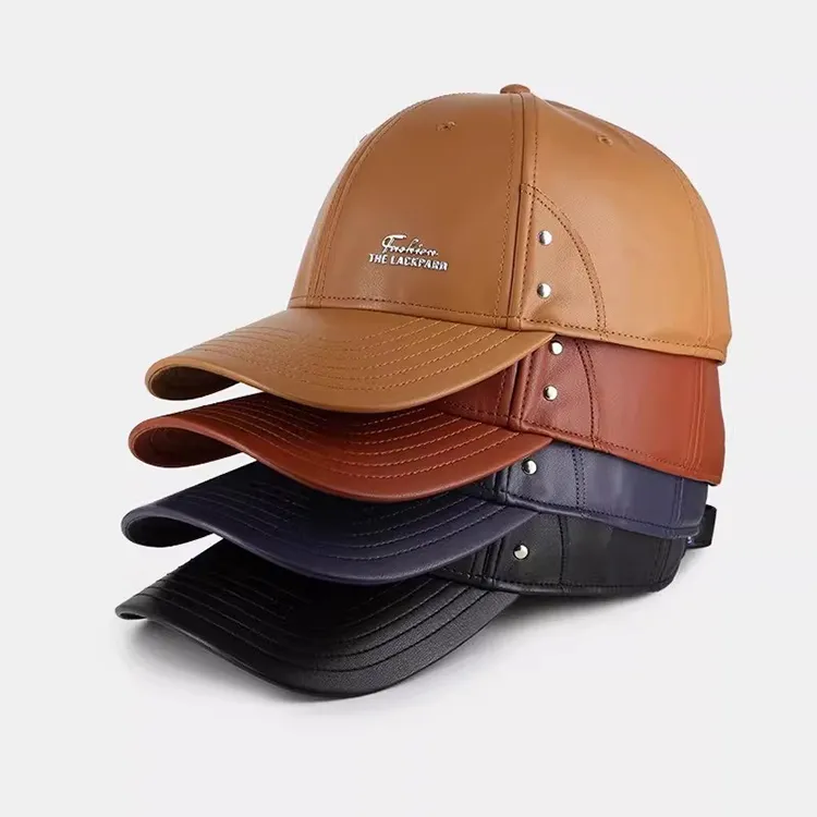 Lackpard Artificial Leather Baseball Caps Men's-1