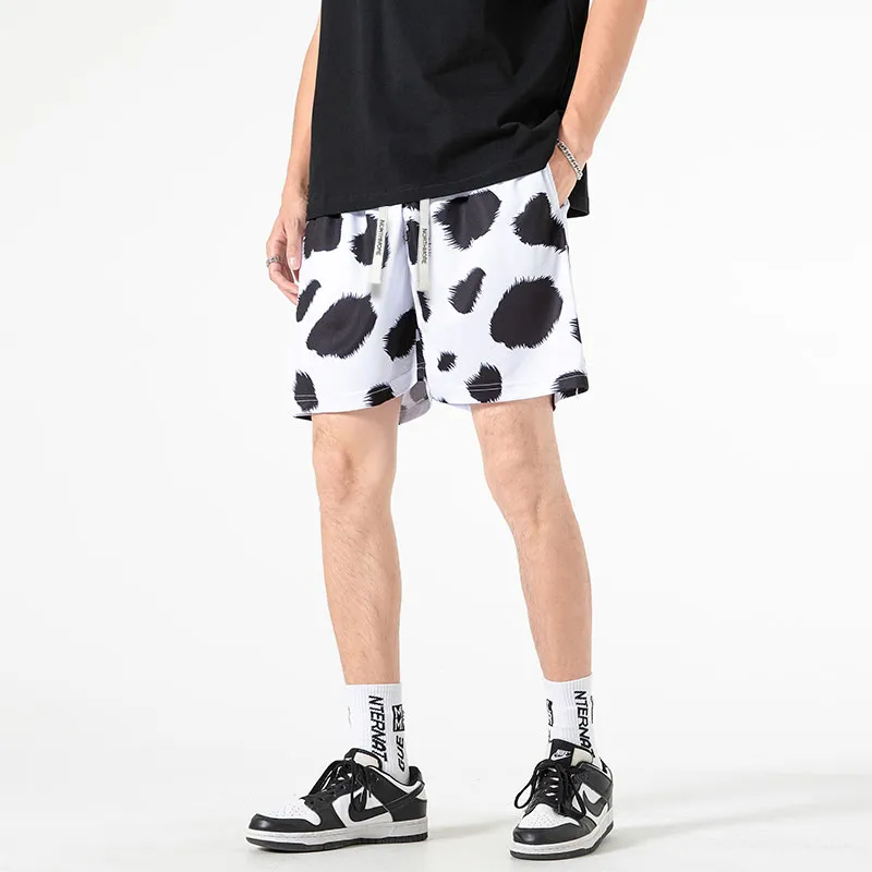 TESTUNG Casual Shorts Unisex Cow-7