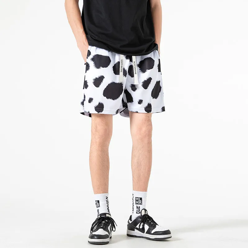 TESTUNG Casual Shorts Unisex Cow-3