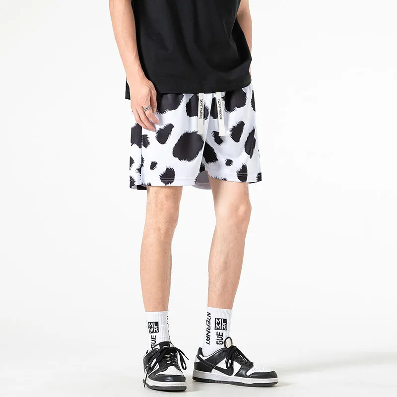 TESTUNG Casual Shorts Unisex Cow-6