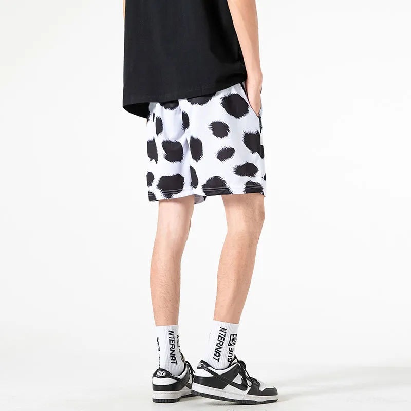 TESTUNG Casual Shorts Unisex Cow-2