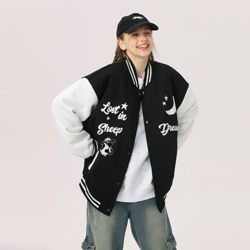 SHAUN THE SHEEP Baseball Jacket Unisex-5