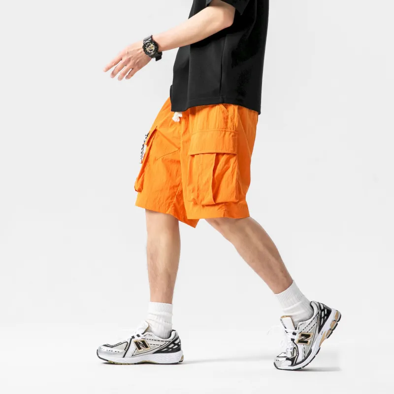 MIIRACER Casual Shorts Unisex Dark Red-4