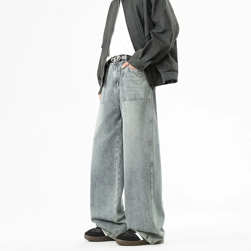 MIIRACER Jeans Unisex Washed Purple-3