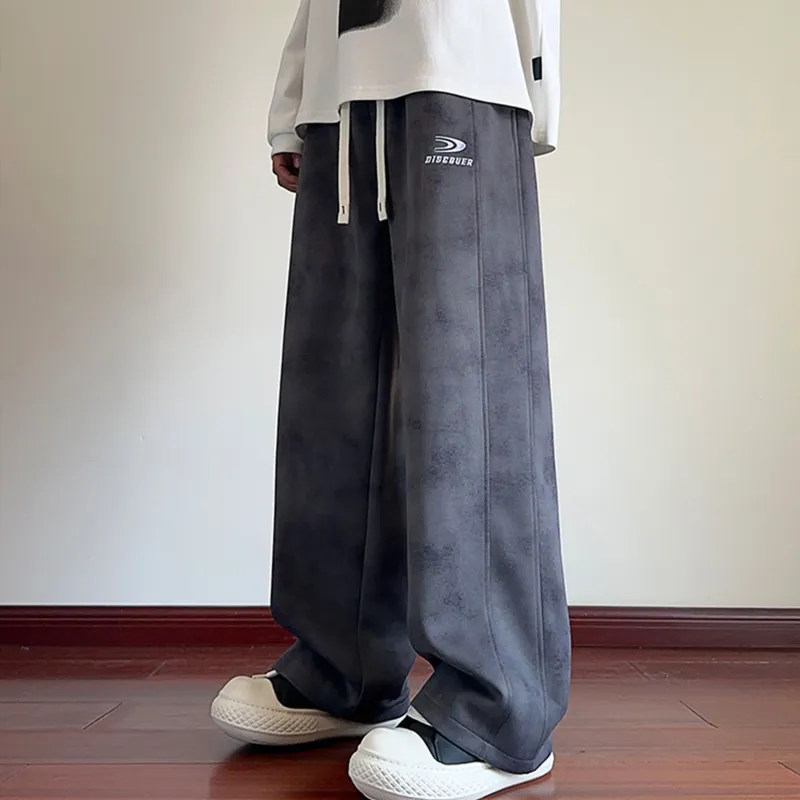 MIIRACER Casual Pants Unisex Dark Gray-2