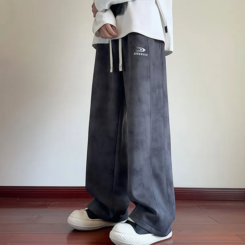 MIIRACER Casual Pants Unisex Dark Gray-3