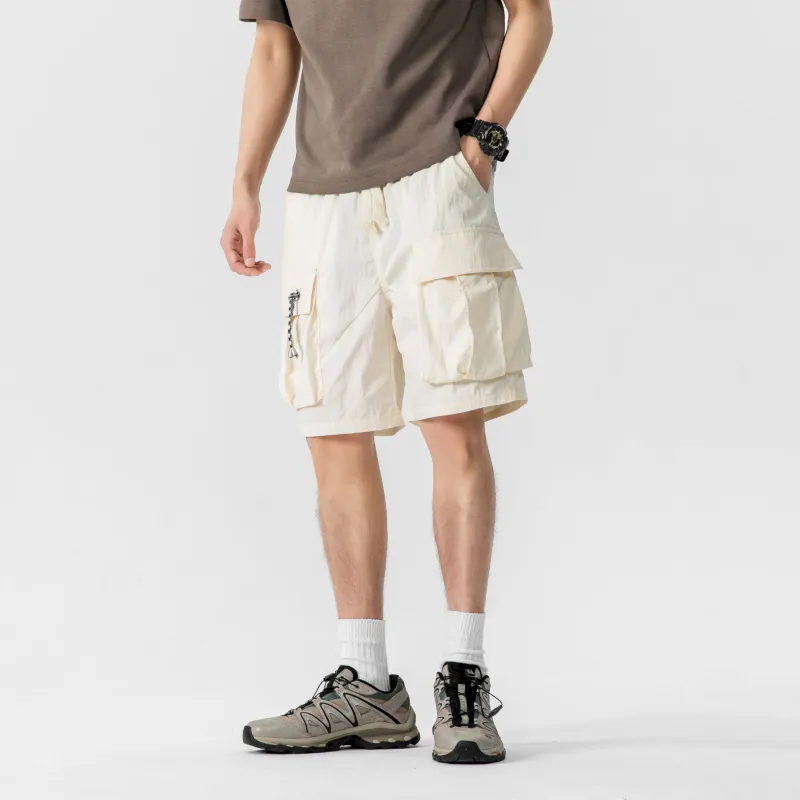 MIIRACER Casual Shorts Unisex Dark Red-9