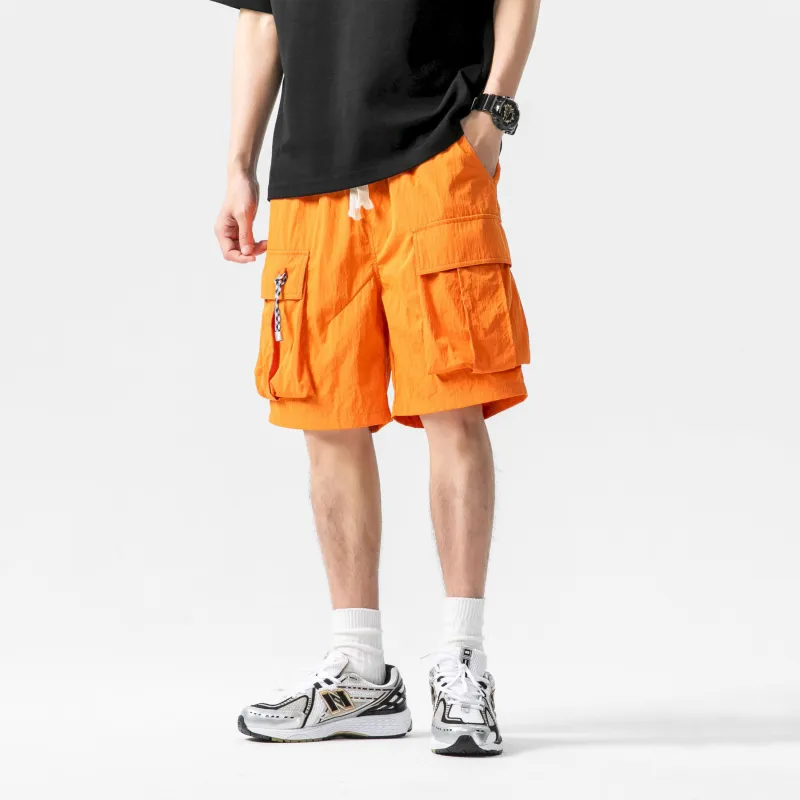 MIIRACER Casual Shorts Unisex Dark Red-6