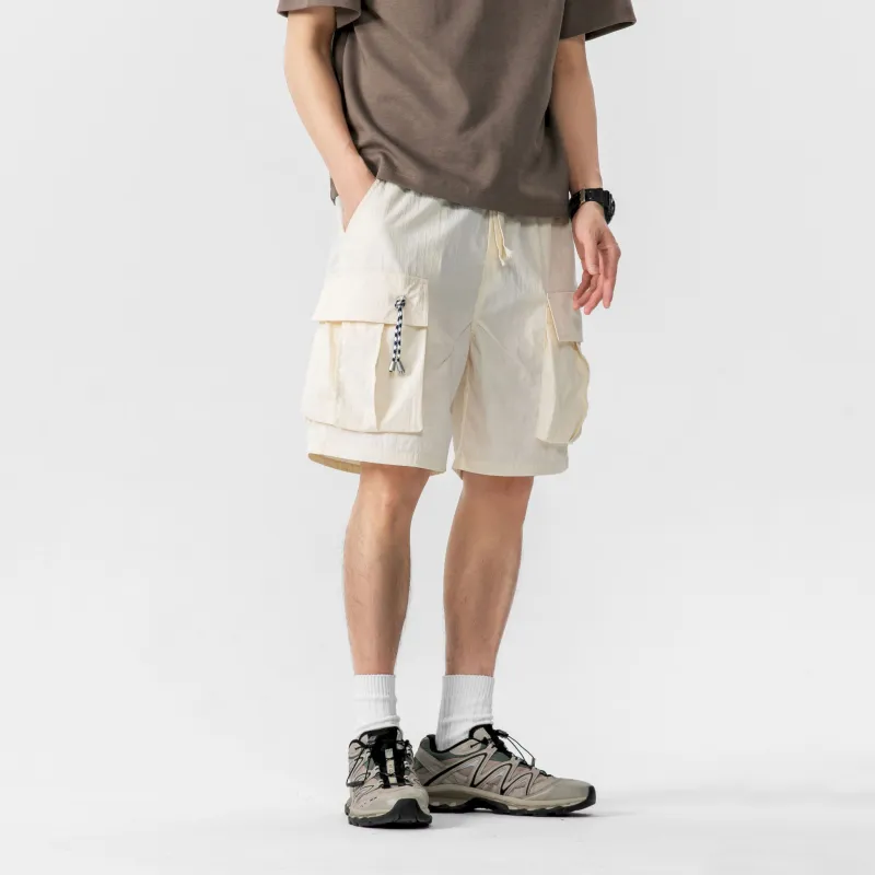 MIIRACER Casual Shorts Unisex Dark Red-10