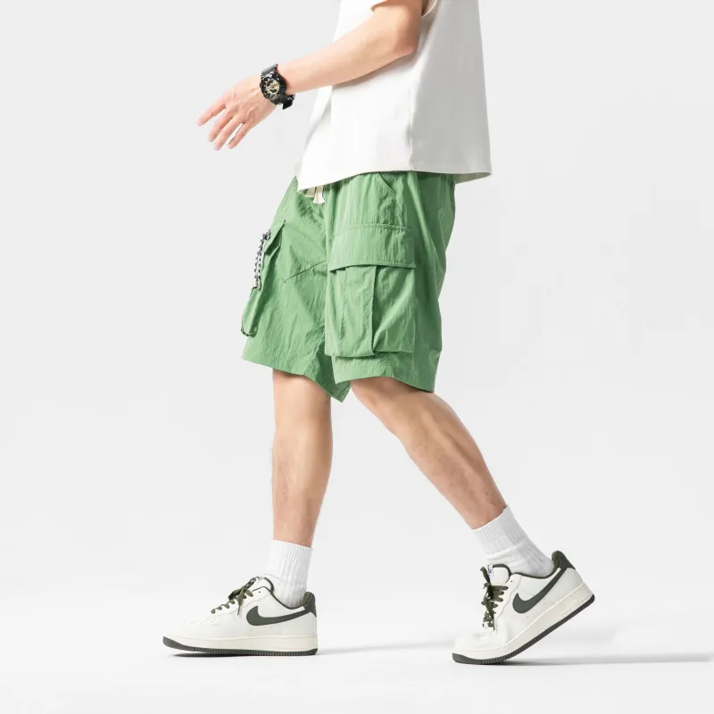 MIIRACER Casual Shorts Unisex Dark Red-15