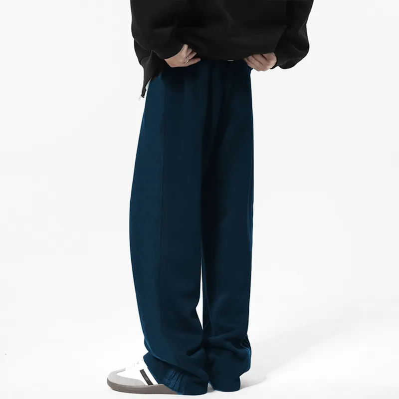 MIIRACER Casual Pants Unisex Dark Blue-1