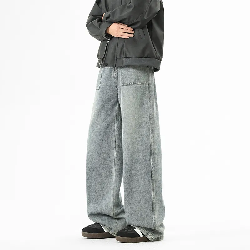 MIIRACER Jeans Unisex Washed Purple-4