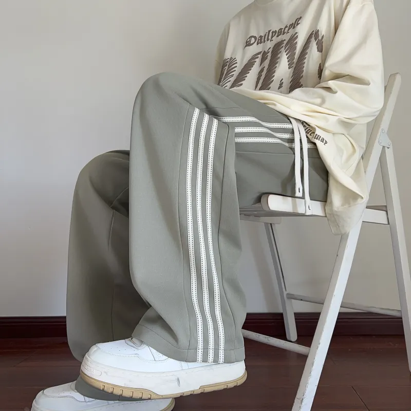 MIIRACER Casual Pants Unisex Earth Yellow-15