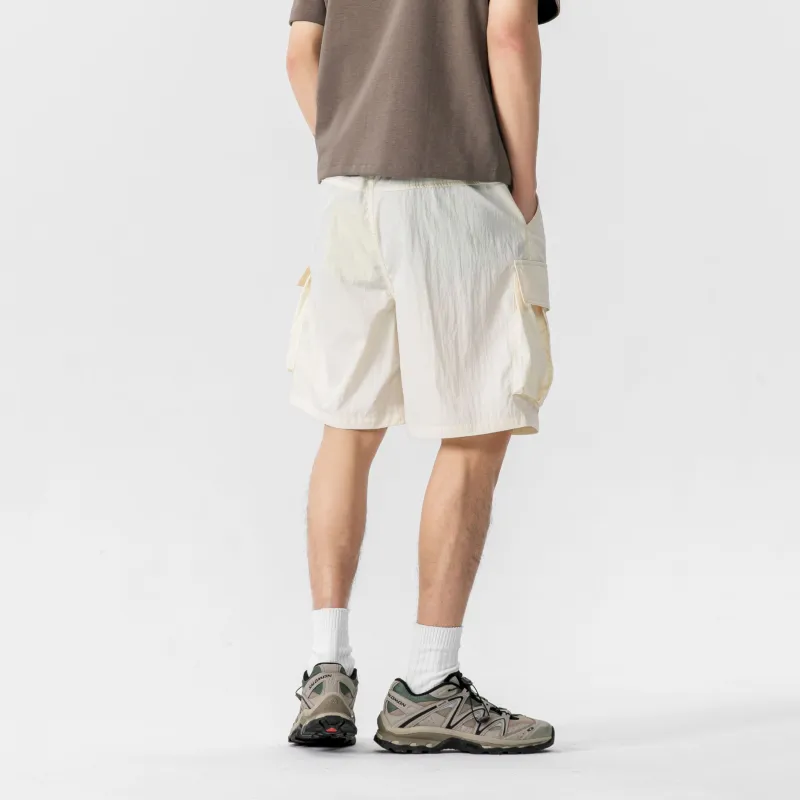 MIIRACER Casual Shorts Unisex Dark Red-12