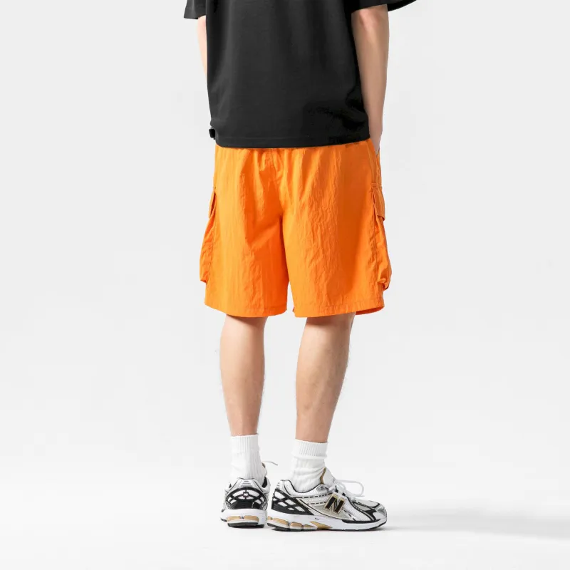 MIIRACER Casual Shorts Unisex Dark Red-7