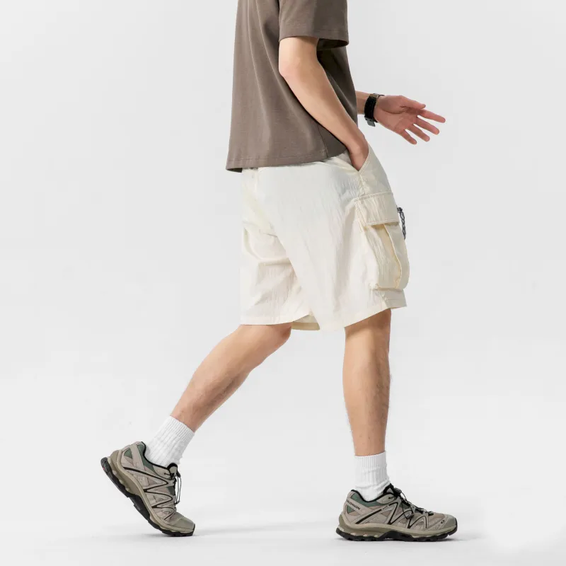 MIIRACER Casual Shorts Unisex Dark Red-11