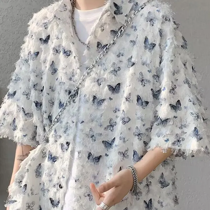 REXSHION Shirts Unisex Blue-4