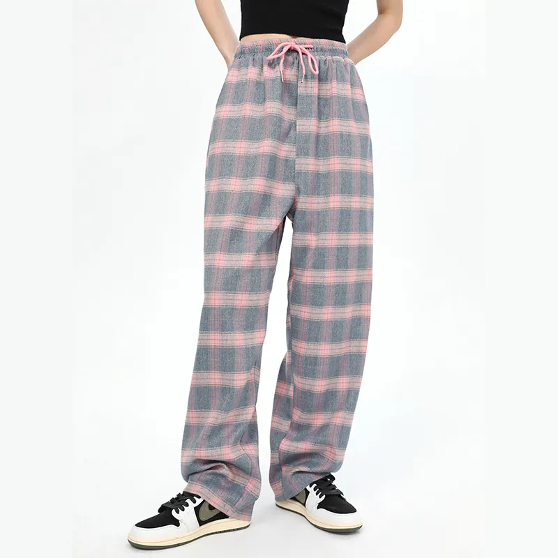 QISENYAR Casual Pants Women's Sweetheart Pink-7
