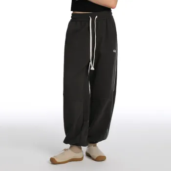 QISENYAR Casual Pants Unisex Dark Gray