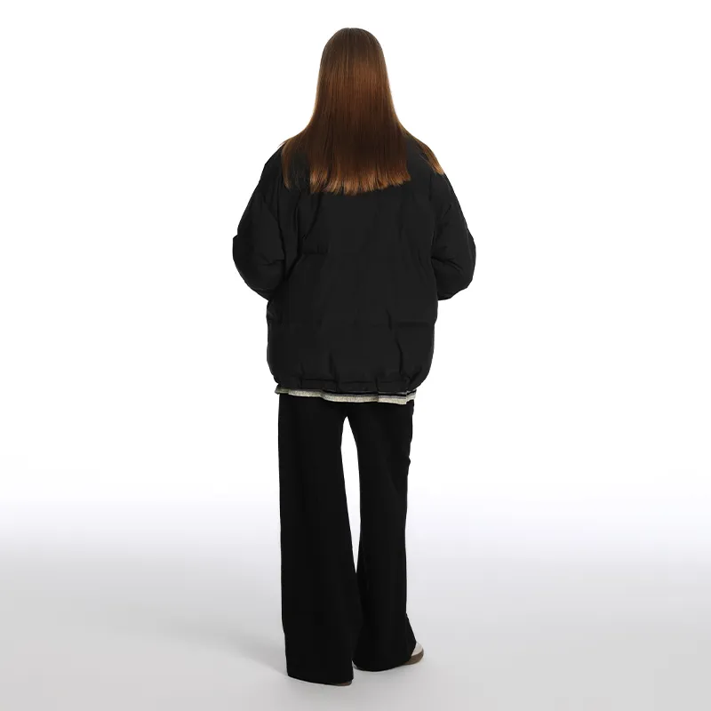 QISENYAR Puffer Jacket Unisex Black-2