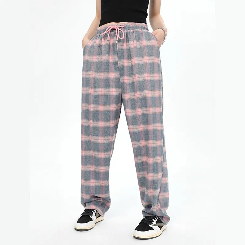 QISENYAR Casual Pants Women's Sweetheart Pink-6