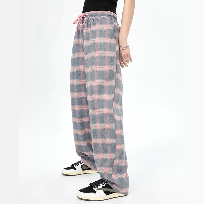 QISENYAR Casual Pants Women's Sweetheart Pink-4