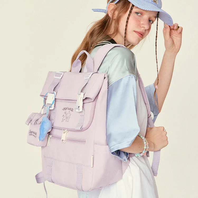 VANWALK Polyester Backpack Large Size Women's Multicolor-4