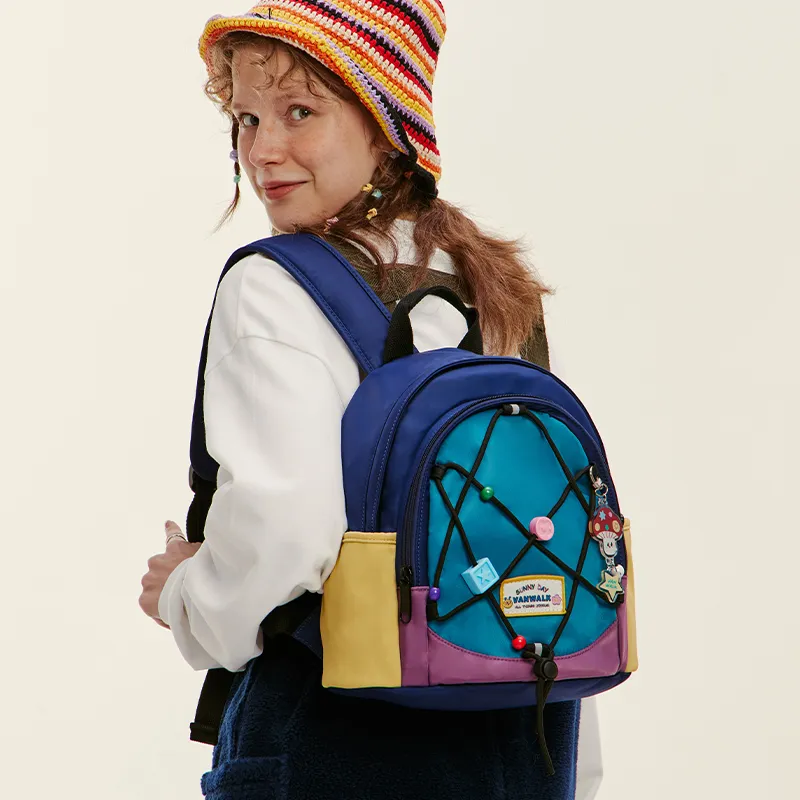 VANWALK Nylon Backpack Regular Women's Multicolor-13