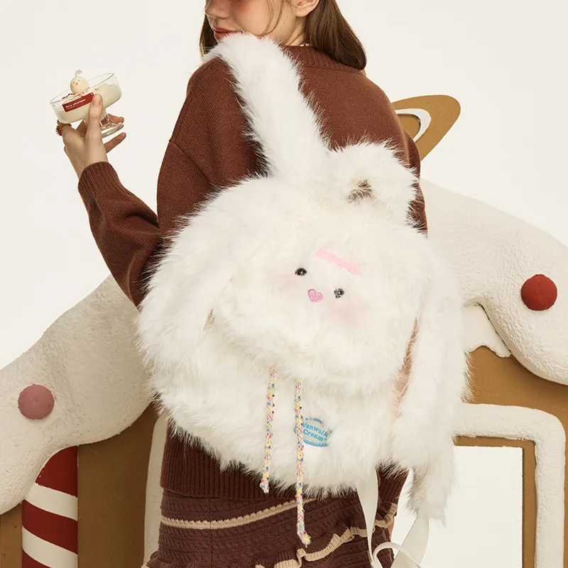 VANWALK Polyester Backpack Women's Sweet Chestnut Puppy/Lucky Puppy/Cloud Star Bunny-11