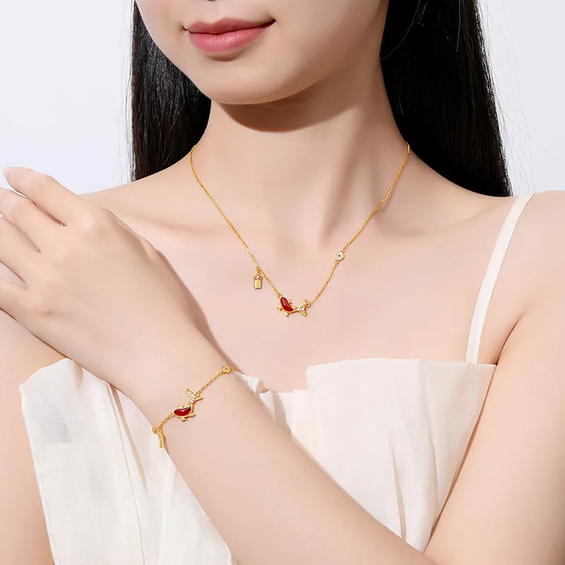LUXLINE Agate Necklaces Women's-1