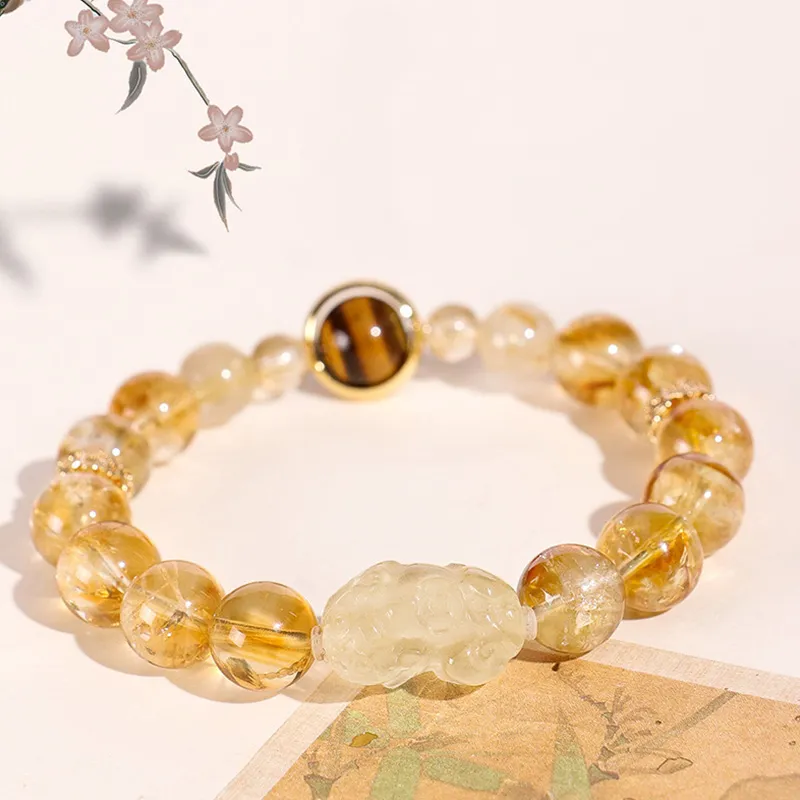LUXLINE Crystal Jade Bracelets Unisex-4