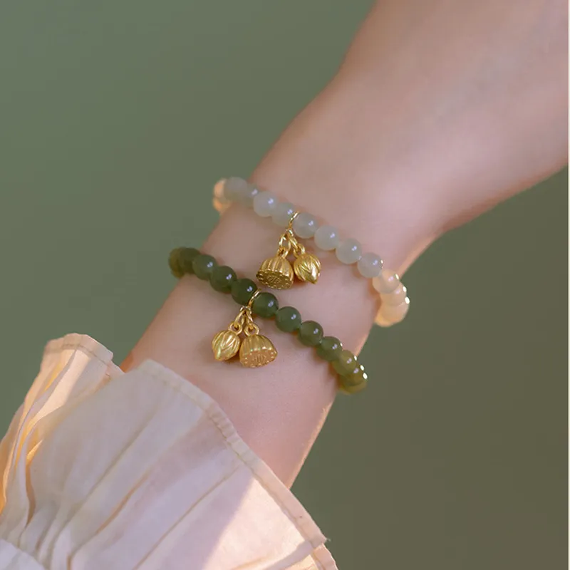 LUXLINE Bracelets Green Jade Women's-1