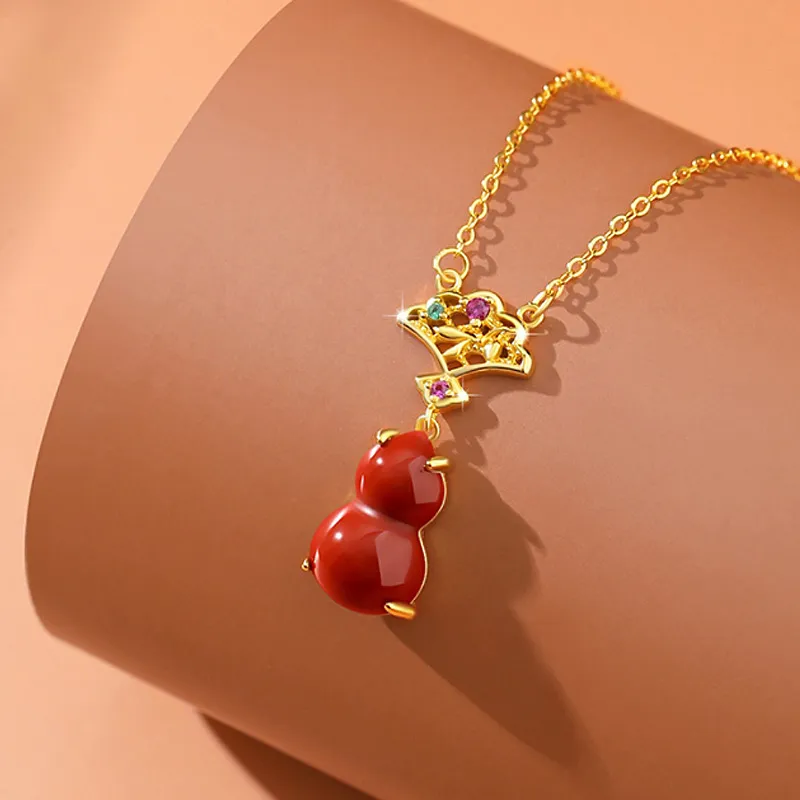 LUXLINE Natural Agate Necklaces Women's-3