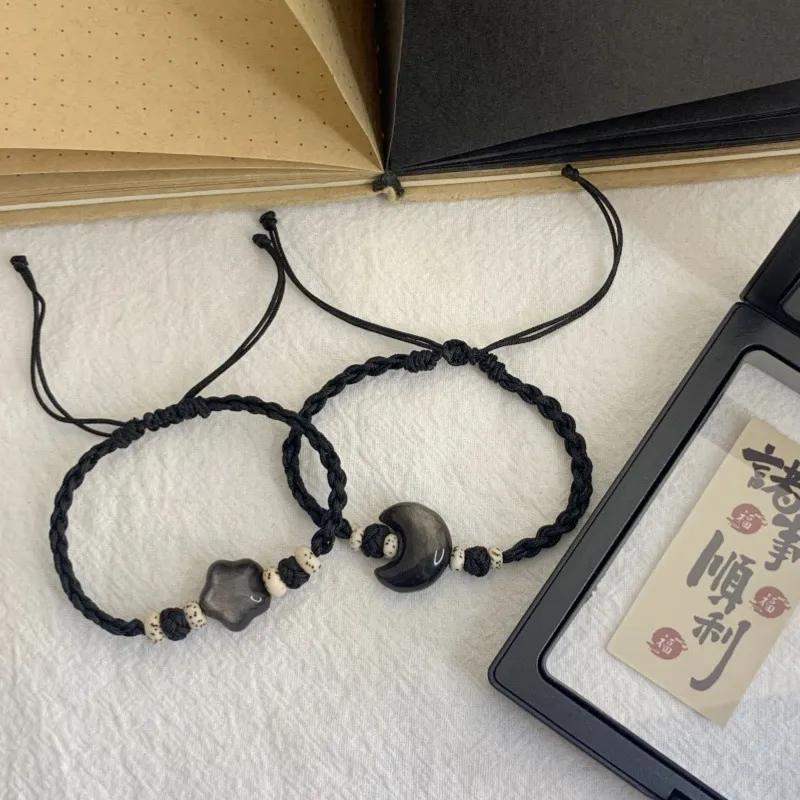 LUXLINE Obsidian Bracelets Unisex-1