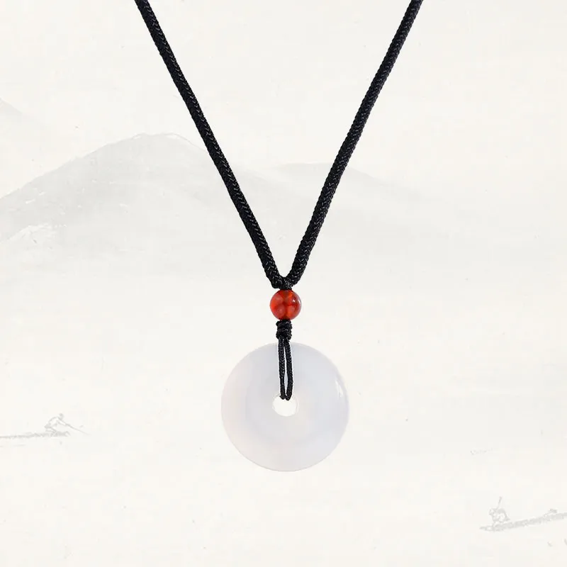LUXLINE Natural Chalcedony Necklaces Unisex-10