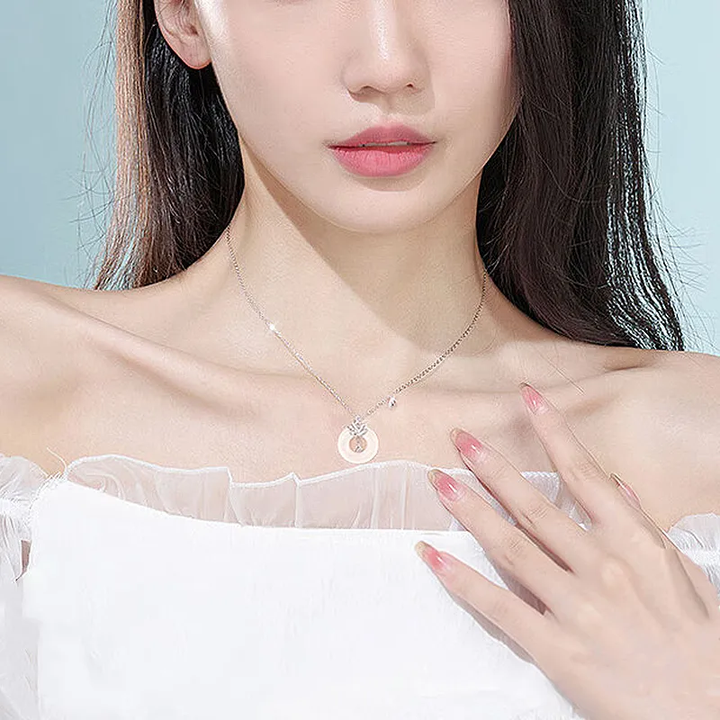 LUXLINE Natural Chalcedony Necklaces Women's-2
