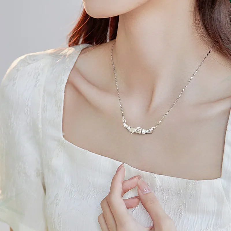 LUXLINE Hetian Jade Necklaces Pale Greenish White Jade Women's-1