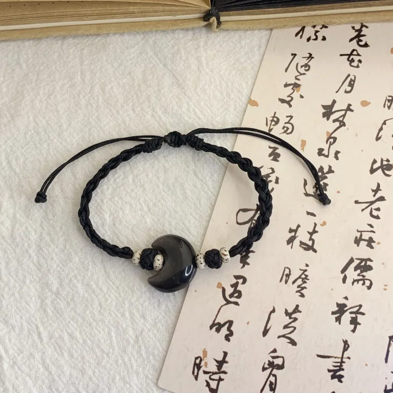 LUXLINE Obsidian Bracelets Unisex-4