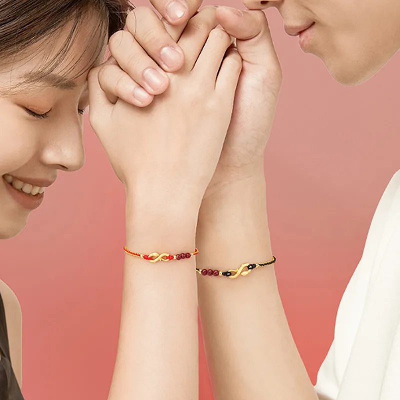 LUXLINE Reconstructed Cinnabar Bracelets Unisex-2