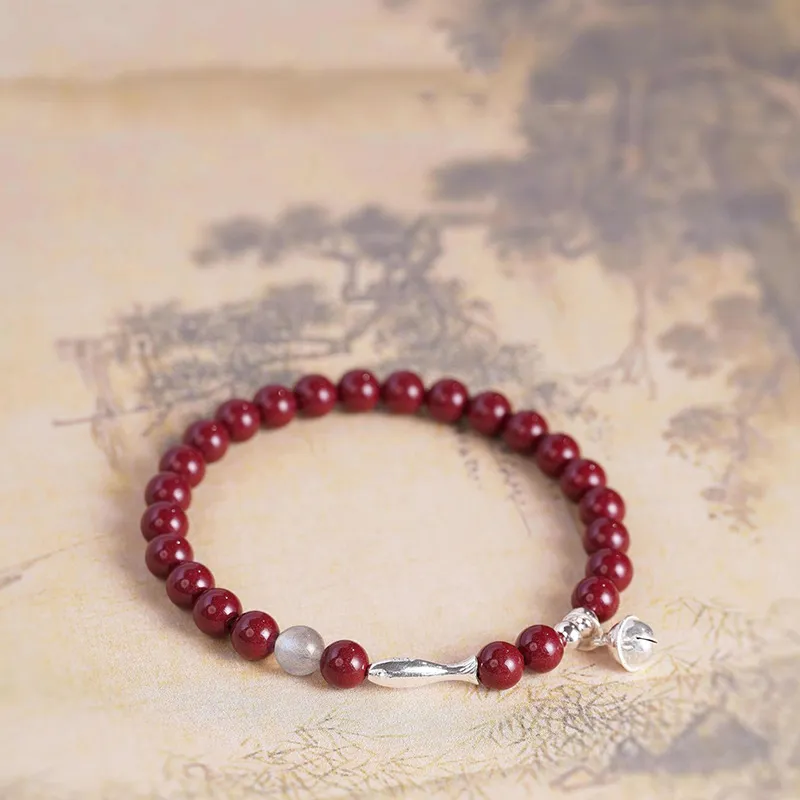 LUXLINE Cinnabar Jade Bracelets Women's-3