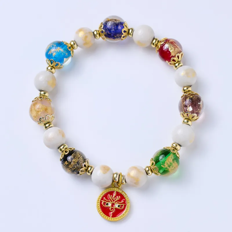 LUXLINE Colored Glaze Bracelets Unisex-6