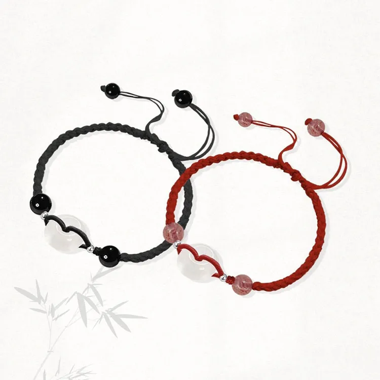 LUXLINE Natural Agate Jade Bracelets Unisex-7
