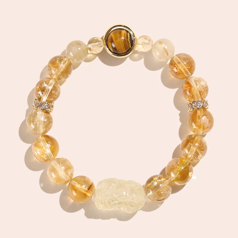 LUXLINE Crystal Jade Bracelets Unisex-7